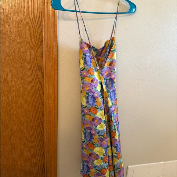 NWT Zara bold floral dress with open back (xxl) - Picture 6 of 9